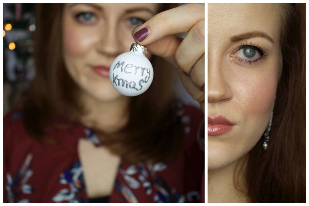 festliches Make-up für Weihnachten - Detail des Auges