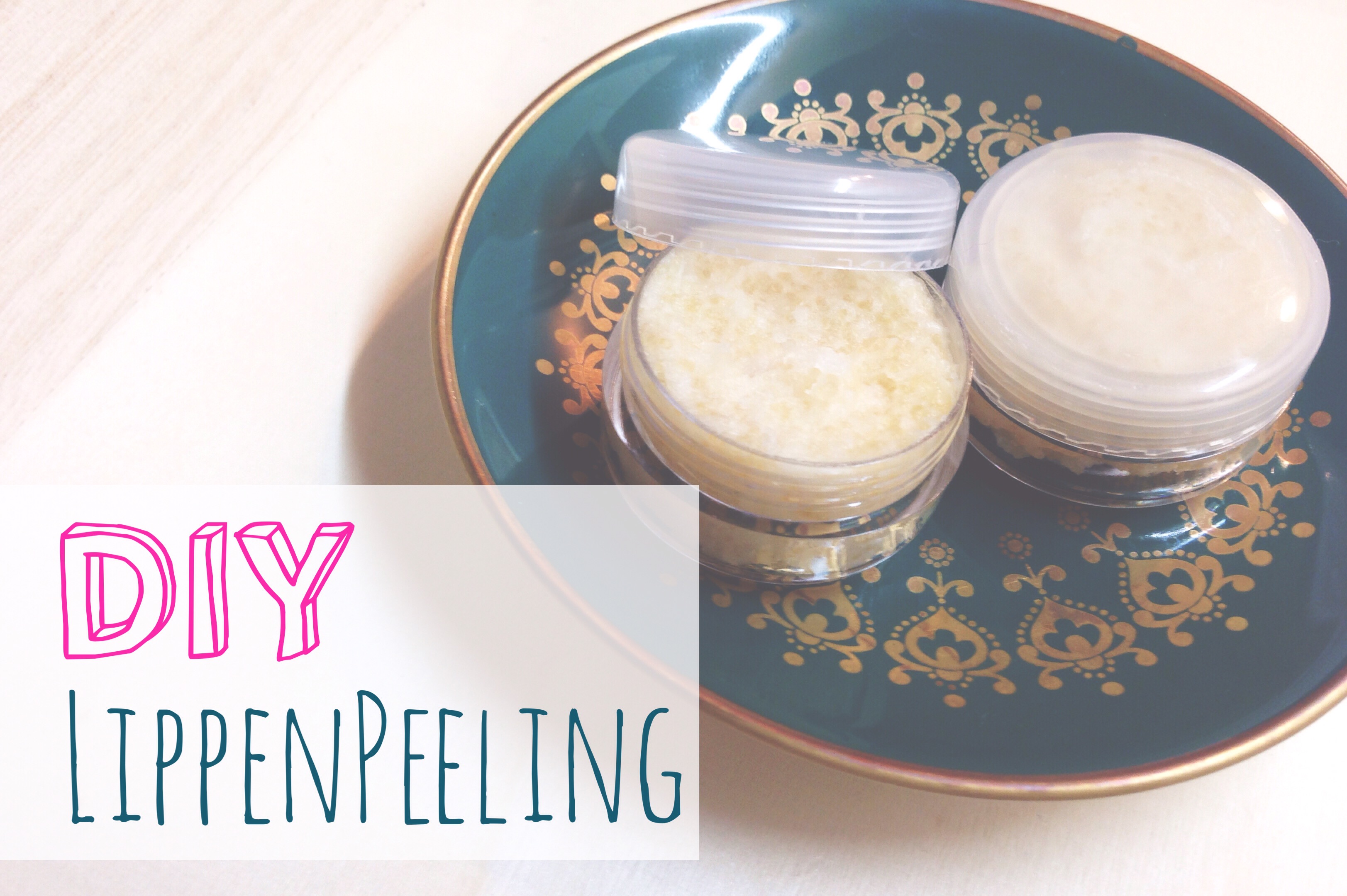 DIY Lush inspiriertes Lippenbpeeling mit Kokosöl, Zucker und Honig selber machen