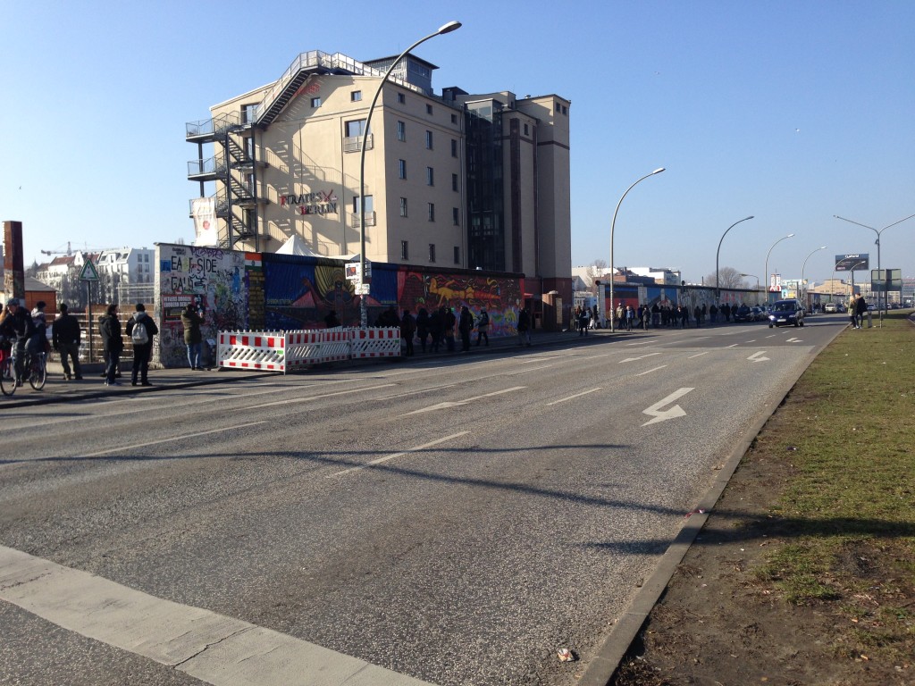 Blick auf die East Side Gallery