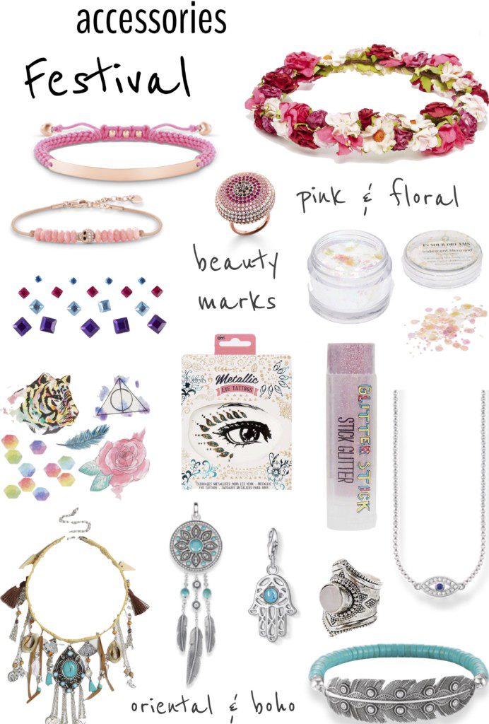 Inspiration: festival accessories - pink, beauty marks & boho