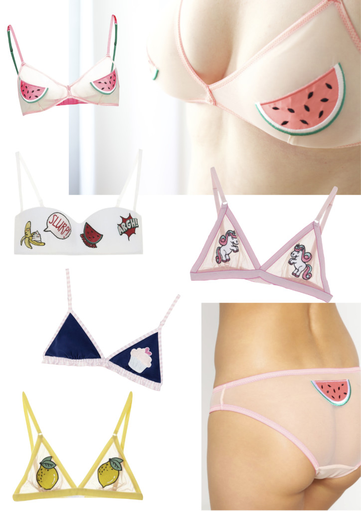 Collage funny undies - Trendreport: fruchtige & lustige Unterwäsche von Tezenis, Topshop & Co.