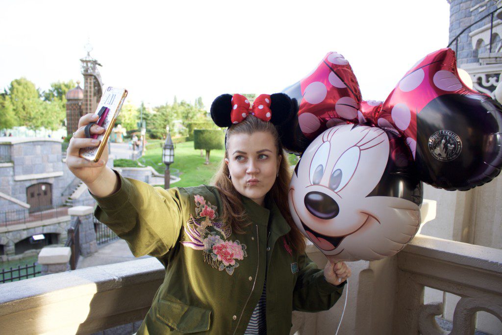 Disneyland Paris Bilder aus 2016 - Selfie mit Minnie Mouse