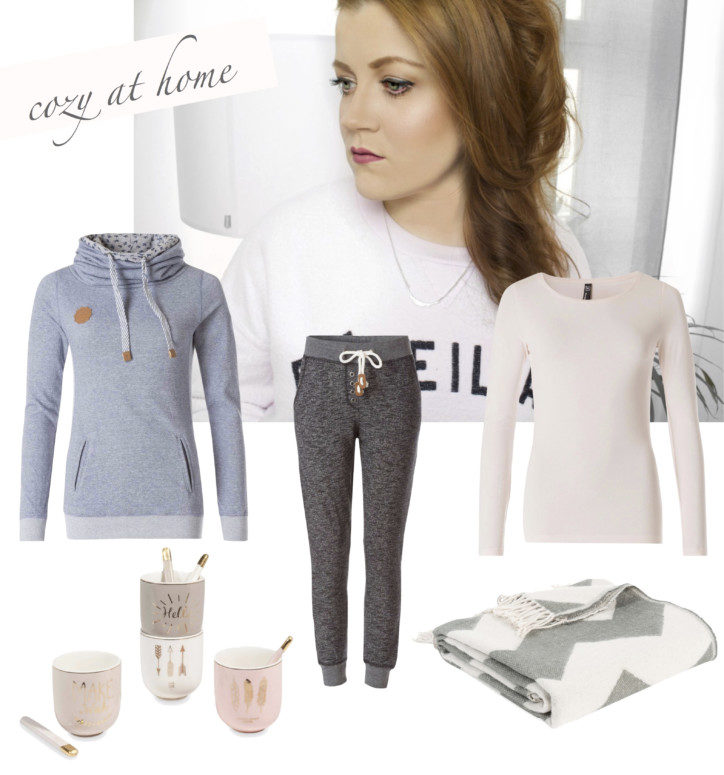 Collage Inspiration Sunday - cozy at home mit gemütlicher und kuschliger Homewear