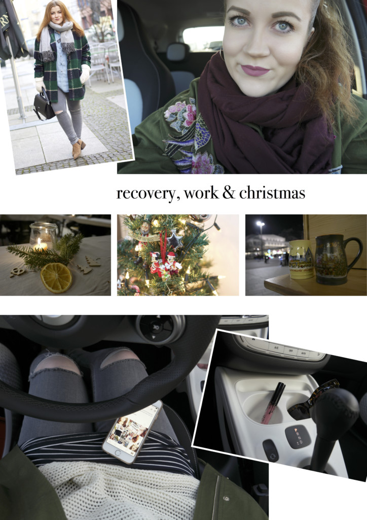 Collage: Gedanken & Erlebnisse zum Wochenende: Gesundheit, neue Herausforderungen und Weihnachten