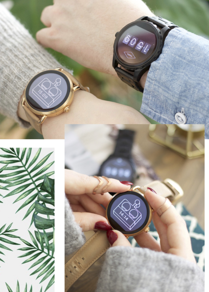 Collage: Smartwatch Q von Fossil: Auch für iPhone Besitzer geeignet? - Traumbild Fossil Q Wander und Fossil Q Marshall