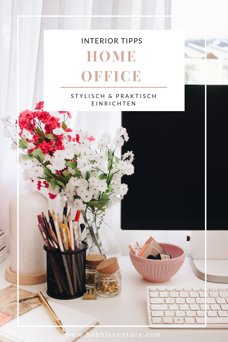 5 Home Office Tipps: Das heimische Arbeitszimmer muss nicht langweilig & zweckmäßig sein. Lest, wie man das Home-Office schick, funktionell & stylisch einrichtet kann.