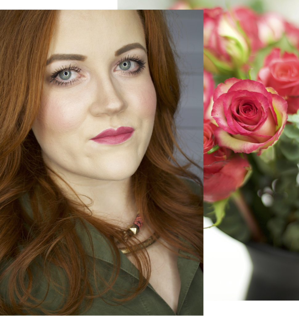 Collage des fertigen Looks: Romantisches Valentinstag Make-up für Rothaarige | tipgerecht - Beauty Blog Leipzig