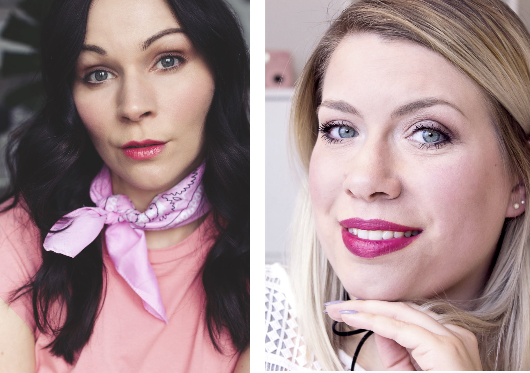 Make-up Looks der Bloggerinnen Jessy und Sarah - Frühlings-Lippenstifte für Rothaarige: Drogerie vs. High End - Blogreihe "typgerecht" - Beauty Blog Leipzig
