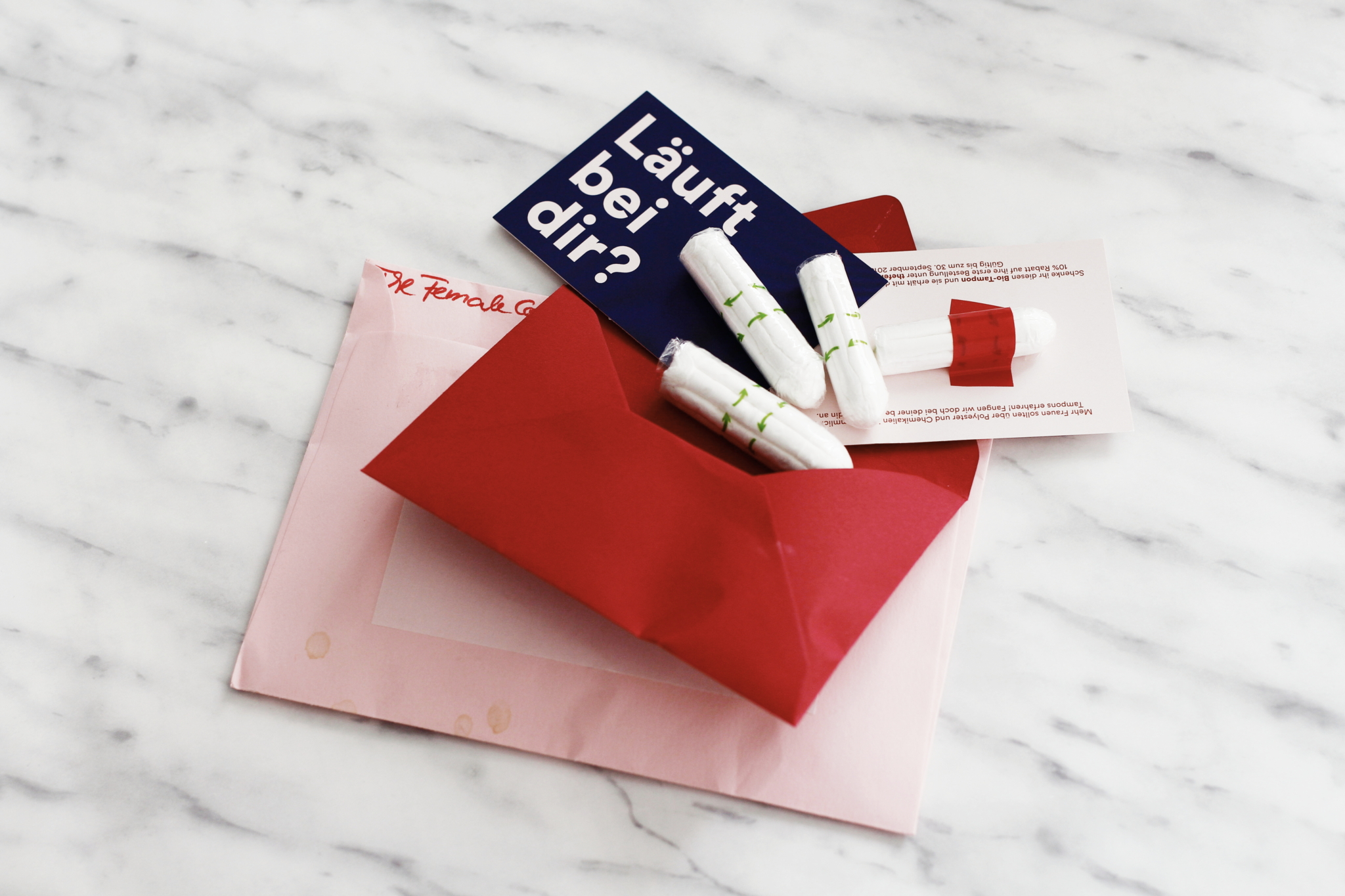 Das Tampon-Testpaket von The Female Company - Bio-Tampons mit einer Message - mit Interview der beiden Gründerinnen