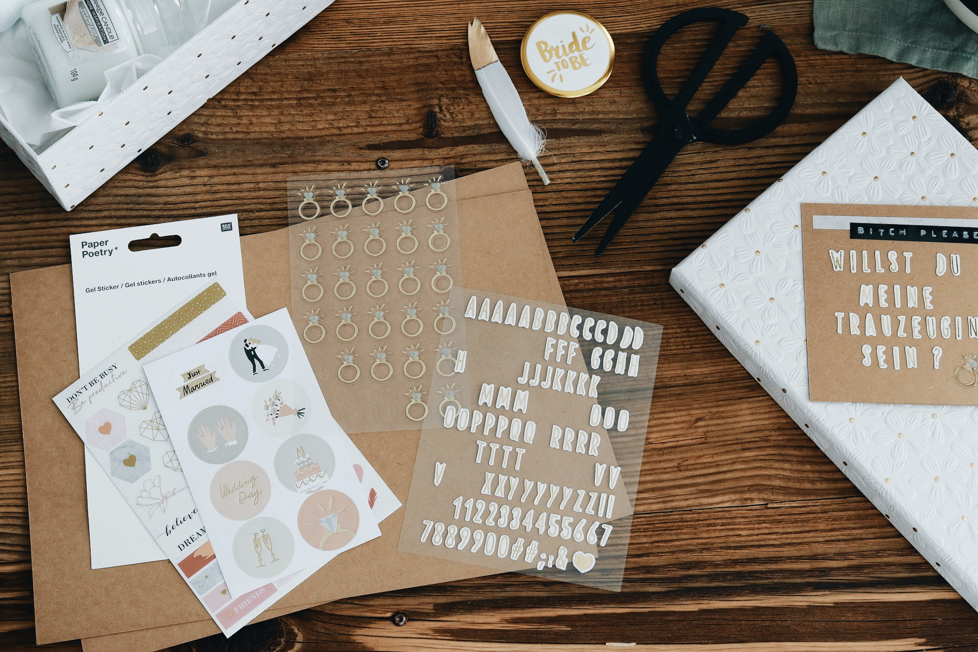 DIY Trauzeugin Box - Trauzeugin fragen Geschenk