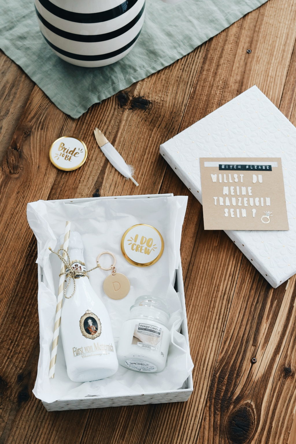 DIY Trauzeugin Box Trauzeugin fragen Geschenk