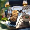 Rezept für einen perfekten Sommerabend: Faltenbrot mit mediterranem Frischkäse-Dip